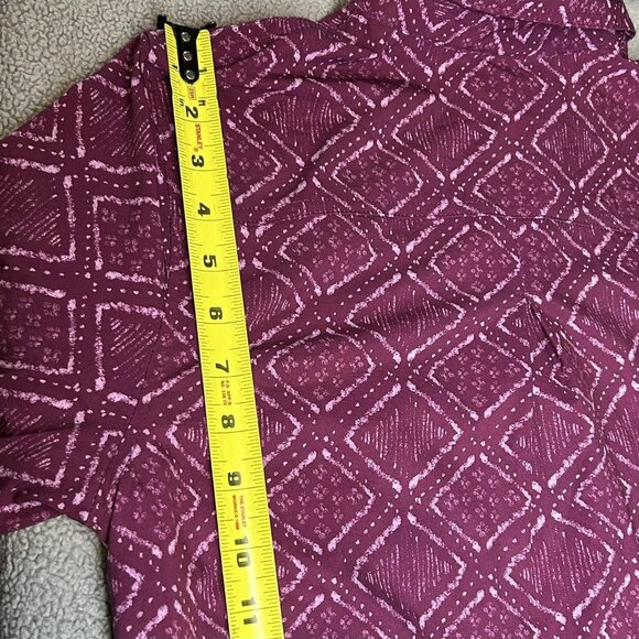 Title Nine Dress Womens Large Adventurista Nimblene Geometric 3/4 Sleeve Stretch - Picture 12 of 13